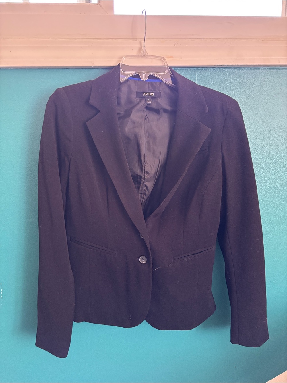 Apt. 9 Black Single-Button Tailored Blazer